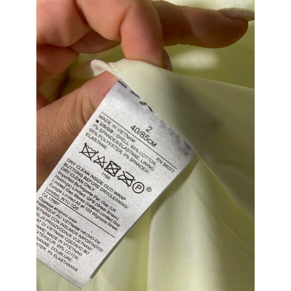 NWT Banana Republic Citron Lime Green Twee Preppy Academia Femme Jacket SZ 2 - Picture 2 of 5